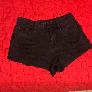 Black High Waisted Shorts